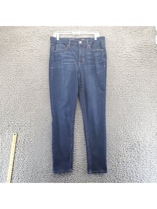 Seven7 Denim - Seven7 Jeans Womens Size 12 Blue Tummyless High Rise Skinny London Wash Stretchy